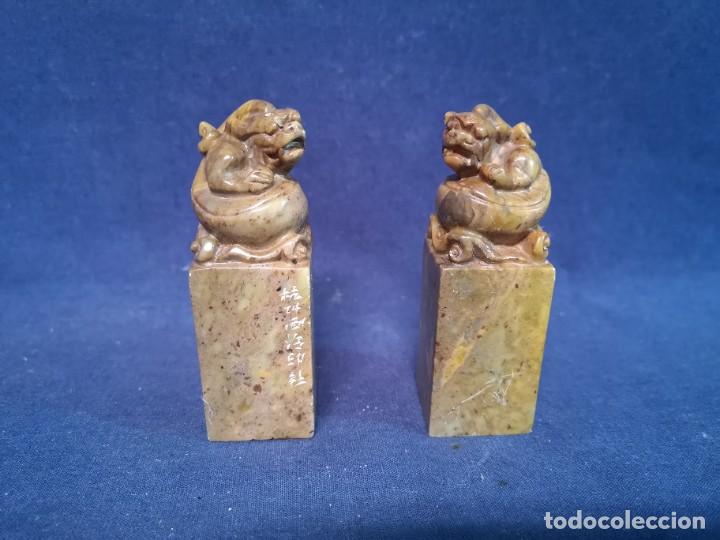 Arte: PAREJA DE SELLOS CHINOS - Foto 2