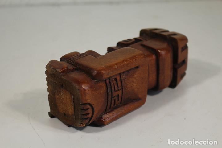 Arte: figura azteca madera - Foto 5