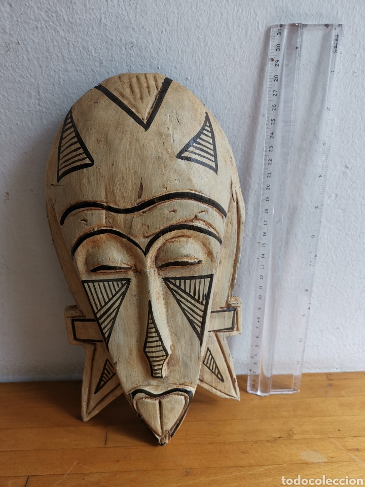 Arte: M&aacute;scara africana de madera. - Foto 2