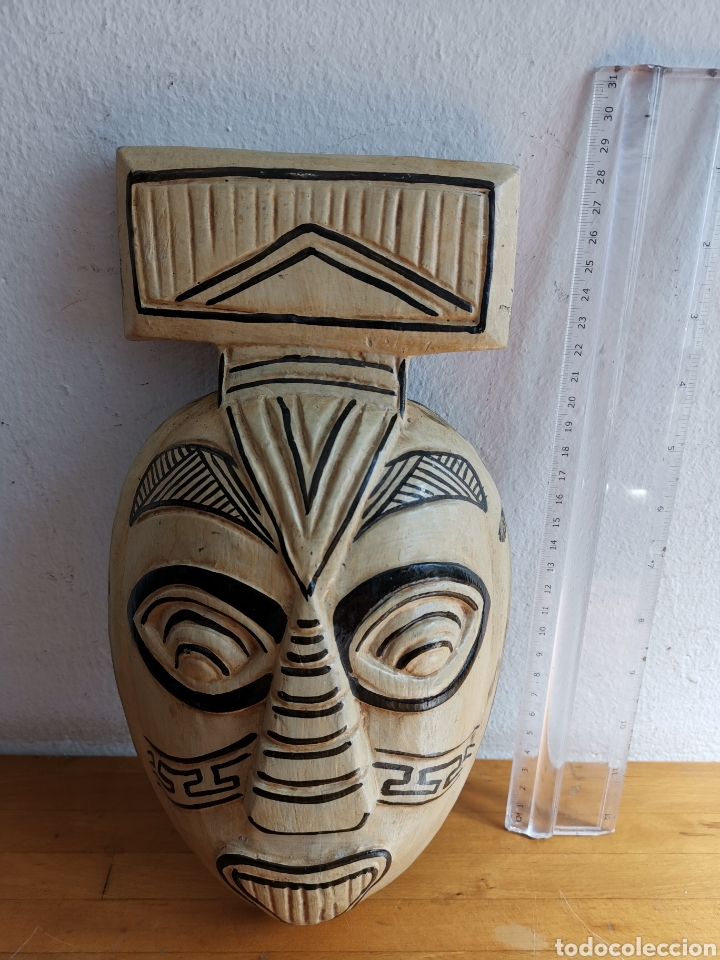 Arte: M&aacute;scara africana de madera. - Foto 3