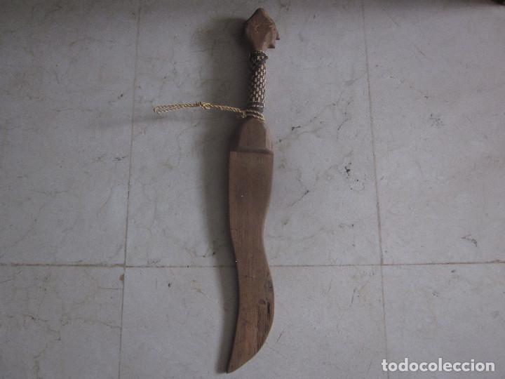 Arte: CUCHILLO DE MADERA EGIPTO A&Ntilde;OS 70 - Foto 6