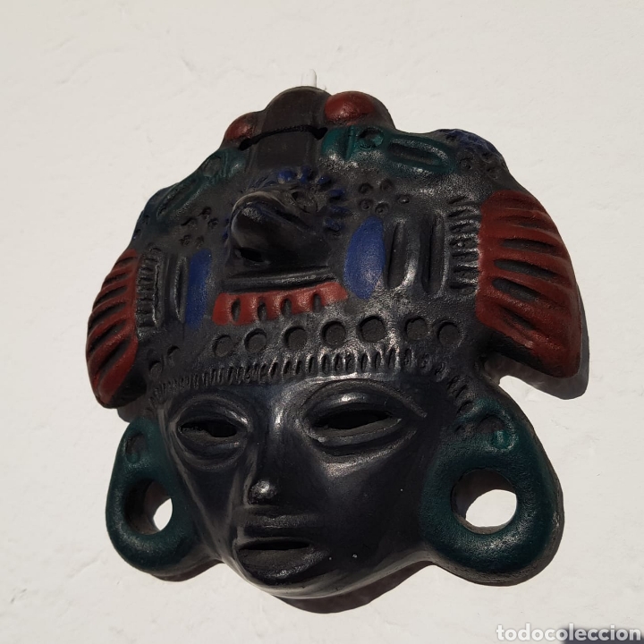 Arte: M&aacute;scara azteca, antigua - Foto 1