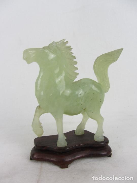 Arte: Caballo oriental en Jade - s.XX - Foto 2