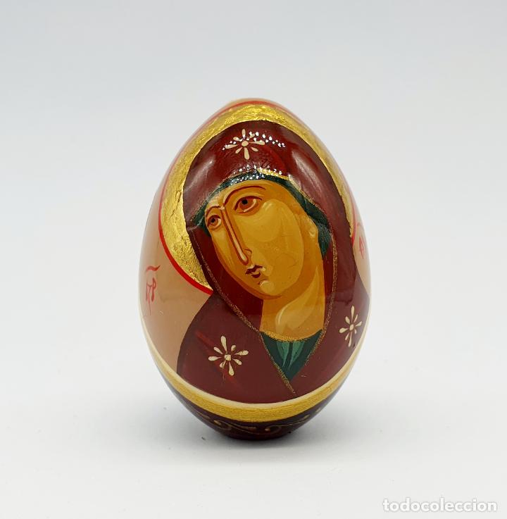 Arte: Bello huevo Ruso con Imagen de icono Ruso de María Magdalena . - Foto 5 - 258155665