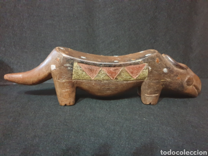 Arte: Reposa cabezas zoomorpho Congo - Foto 2