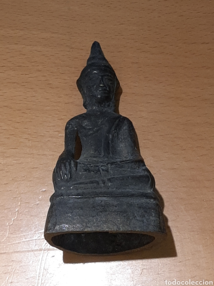 Arte: Buda peque&ntilde;o antiguo de bronce - Foto 1
