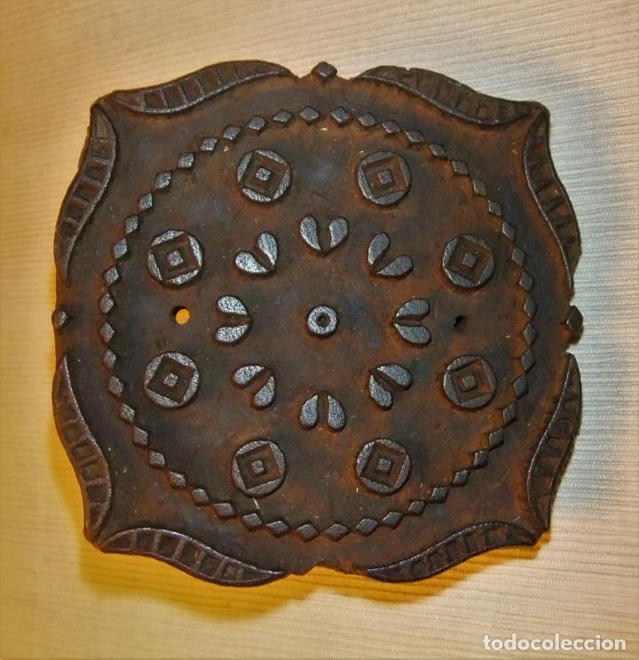 Arte: ANTIGUO SELLO DE MADERA PARA ESTAMPAR TELAS - Foto 4