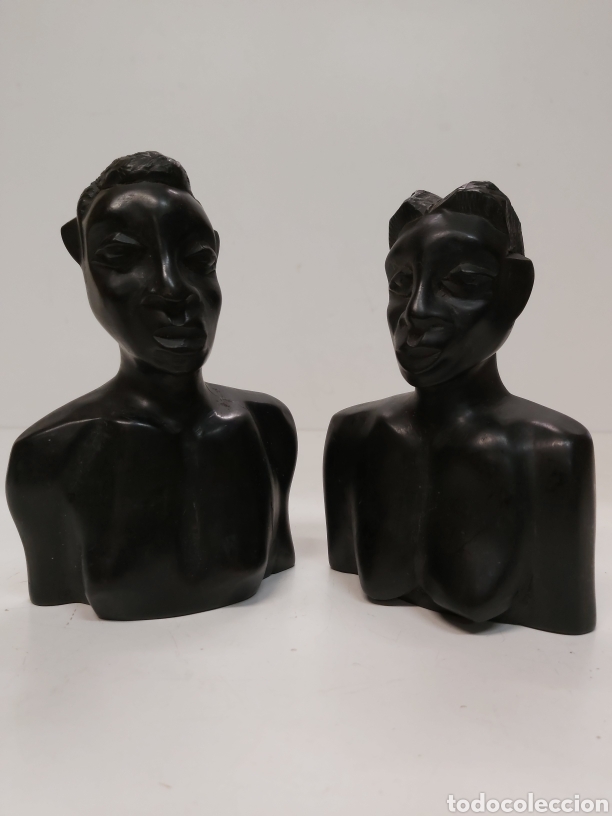 Arte: Figuras africanas ebano - Foto 1