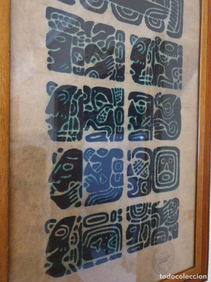 Arte: CUADRO PINTADO SOBRE PAPEL PERGAMINO - Foto 2