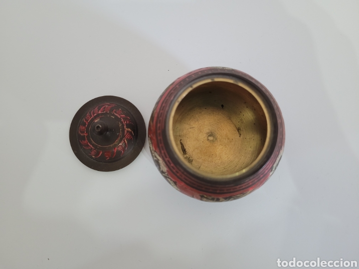 Arte: Tibor hindu de bronce - Foto 3