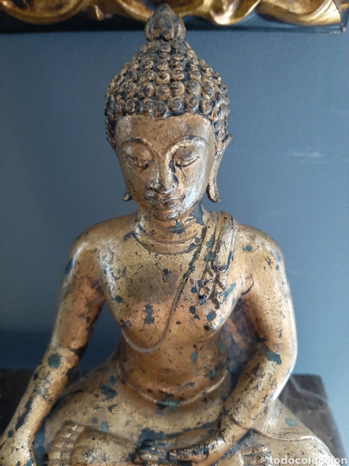 Arte: Buda oriental , buddha vintage gilded - Foto 2