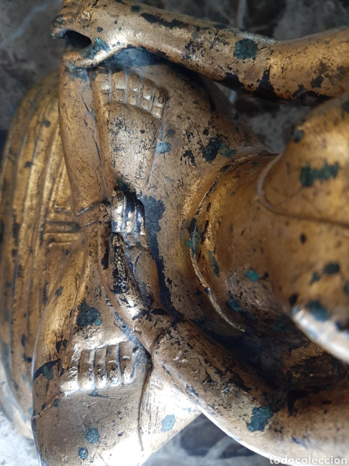 Arte: Buda oriental , buddha vintage gilded - Foto 7