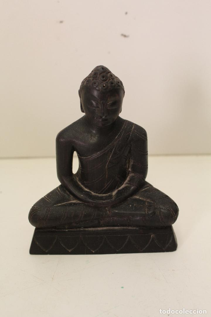 Arte: figura buda de madera - Foto 1
