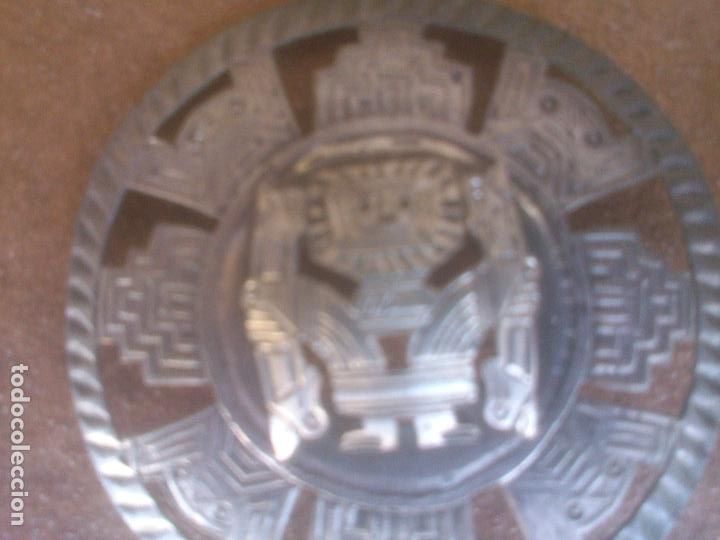 Arte: ANTIGUO BROCHE DIOS MAYA O AZTECA. - Foto 3