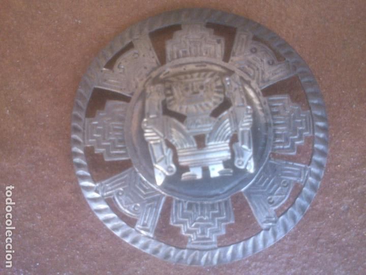 Arte: ANTIGUO BROCHE DIOS MAYA O AZTECA. - Foto 1
