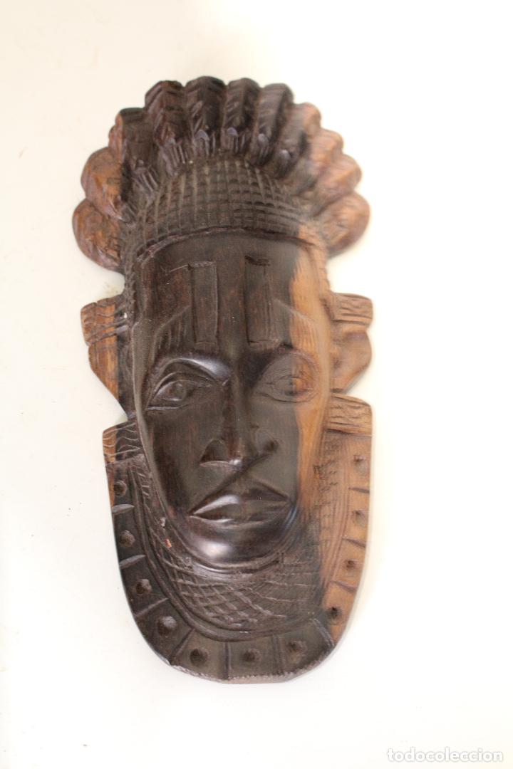 Arte: mascara africana madera - Foto 1