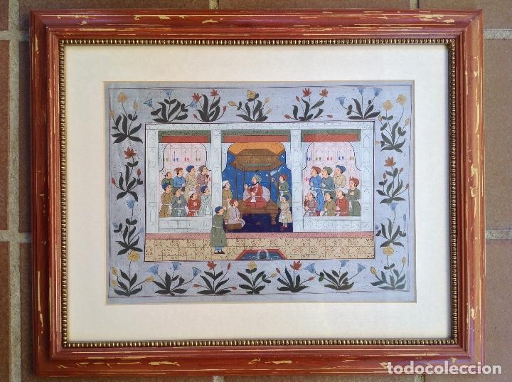 Arte: Gouache cortesano indio - Foto 1