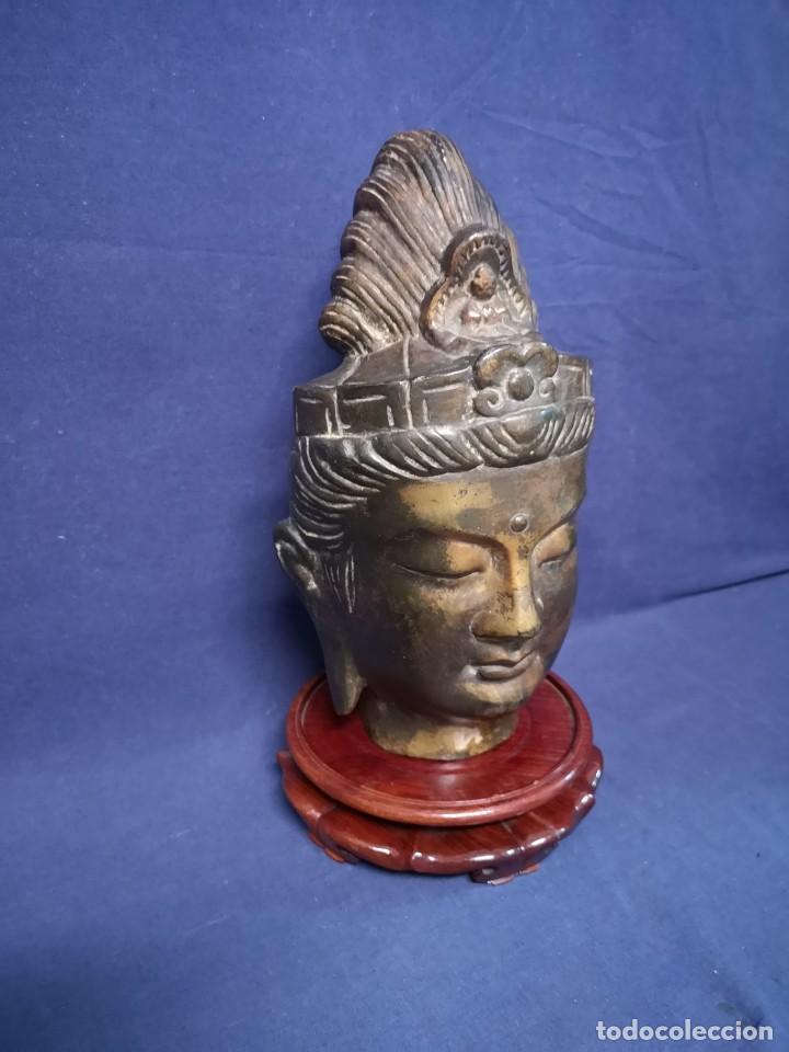 Arte: BUSTO BIRMANO EN BRONCE - Foto 2