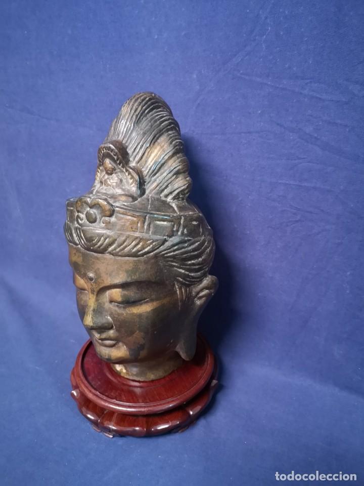 Arte: BUSTO BIRMANO EN BRONCE - Foto 3