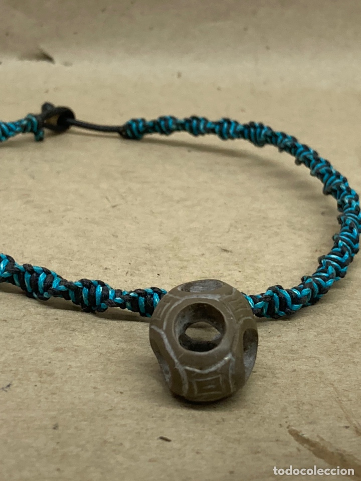 Arte: Colgante de piedra tallada con macram&eacute; - Foto 3