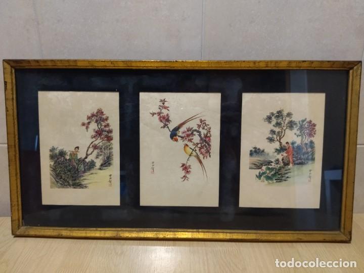 Arte: ,Cuadro tres escenas orientales - Foto 1