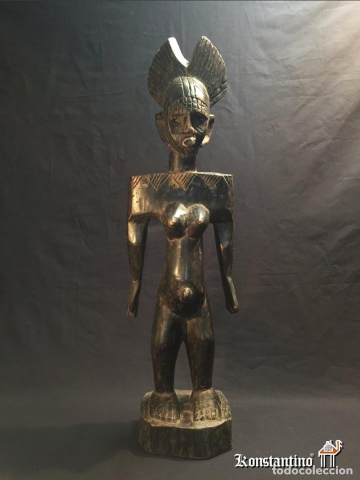 Arte: MAGN&Iuml;FICA FIGURA GURUNSI EN MADERA - Foto 1