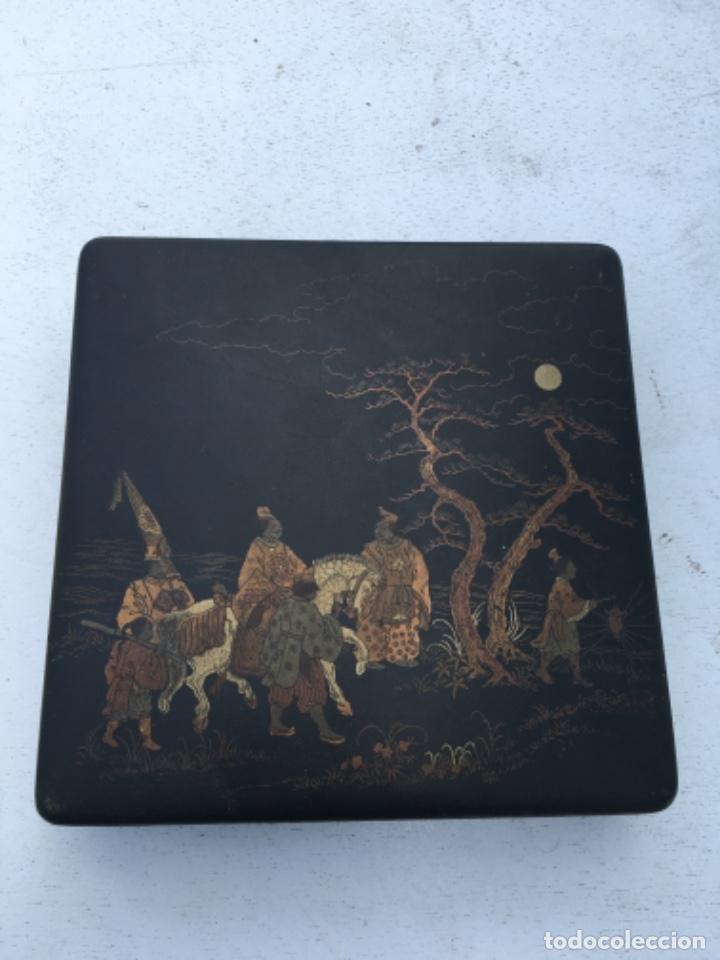 Arte: Caja de laca asi&aacute;tica antigua - Foto 1