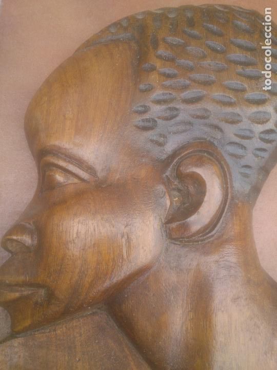 Arte: TALLA ROSTRO INDIGENA AFRICANO - Foto 2
