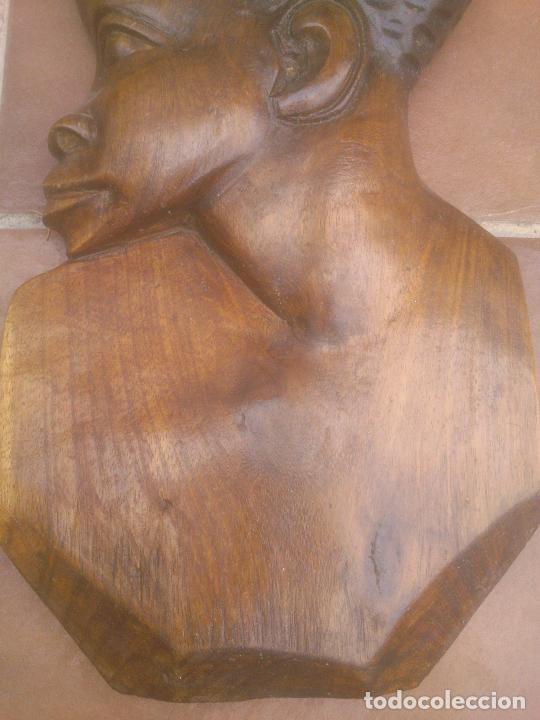 Arte: TALLA ROSTRO INDIGENA AFRICANO - Foto 3