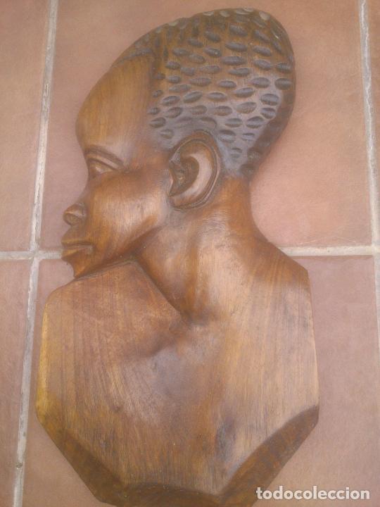Arte: TALLA ROSTRO INDIGENA AFRICANO - Foto 4