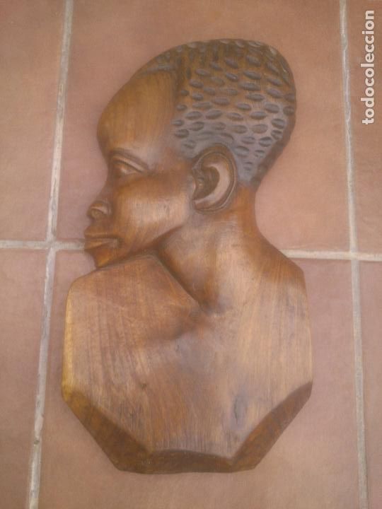 Arte: TALLA ROSTRO INDIGENA AFRICANO - Foto 1