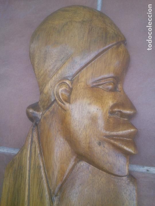 Arte: TALLA ROSTRO INDIGENA AFRICANO - Foto 2