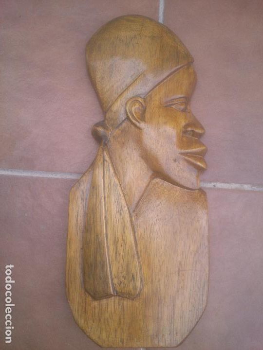 Arte: TALLA ROSTRO INDIGENA AFRICANO - Foto 1