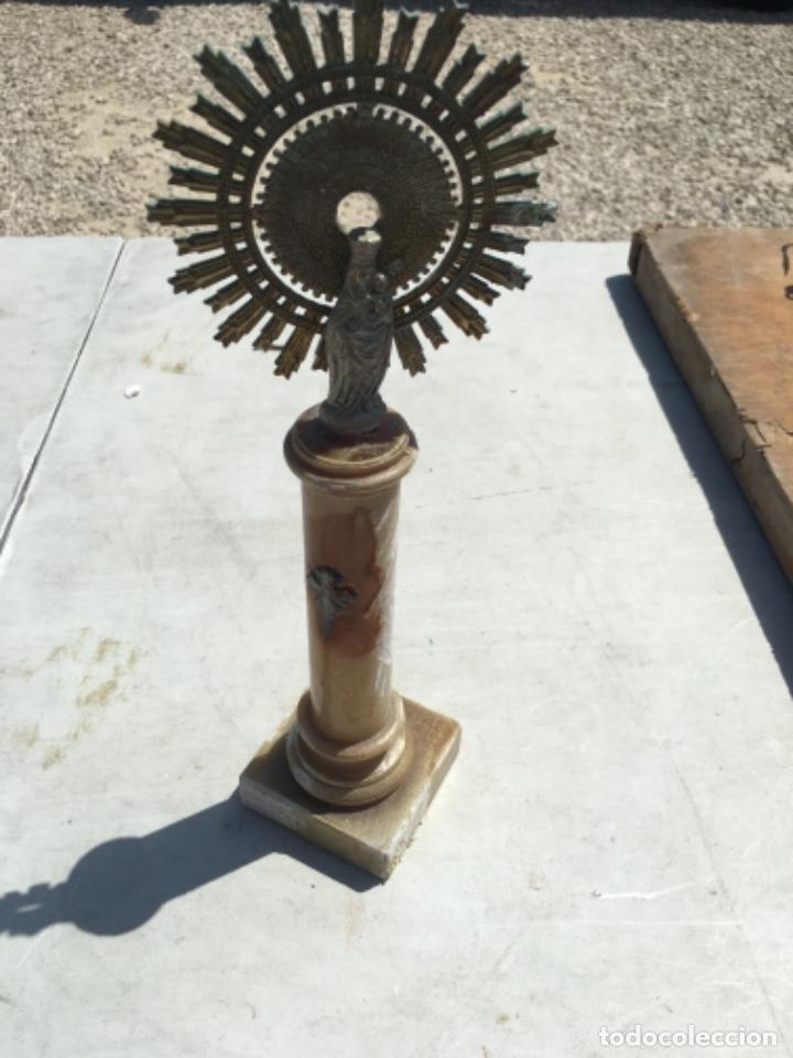 Arte: Pedestal con virgen - Foto 1