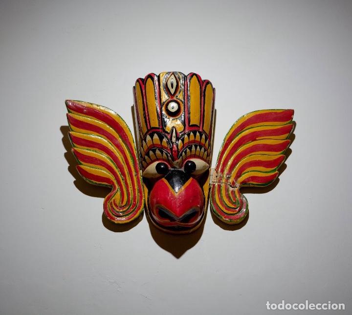 Arte: M&aacute;scara tallada en madera - Foto 1