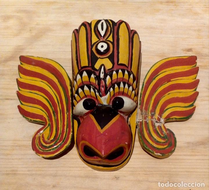 Arte: M&aacute;scara tallada en madera - Foto 2