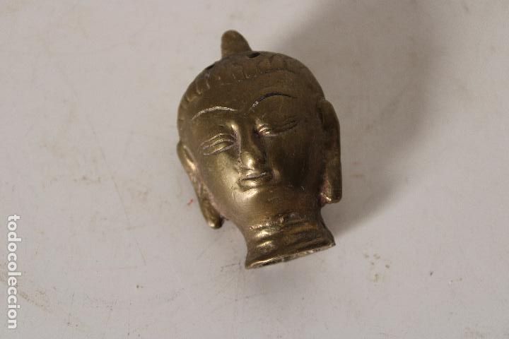 Arte: buda cabeza de bronce - Foto 2