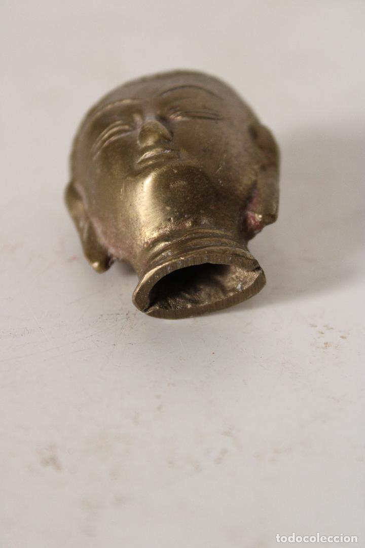 Arte: buda cabeza de bronce - Foto 3