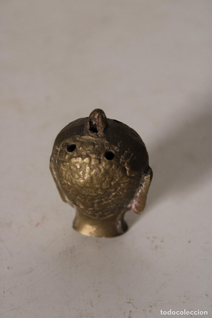 Arte: buda cabeza de bronce - Foto 4