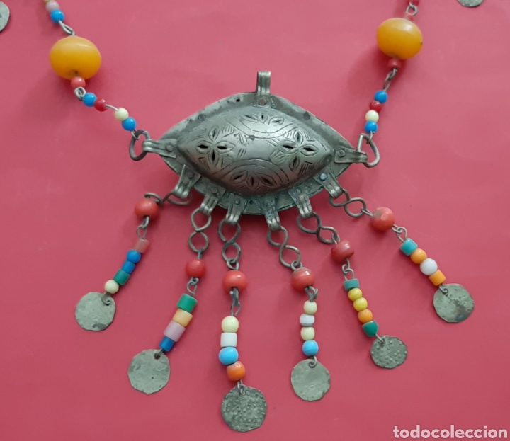 Arte: ANTIGUO COLLAR &Eacute;TNICO AFRICANO. - Foto 3
