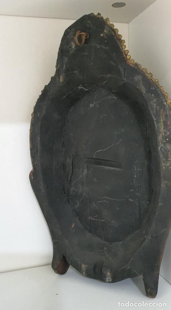 Arte: Cabeza de Buda Madera - Foto 3