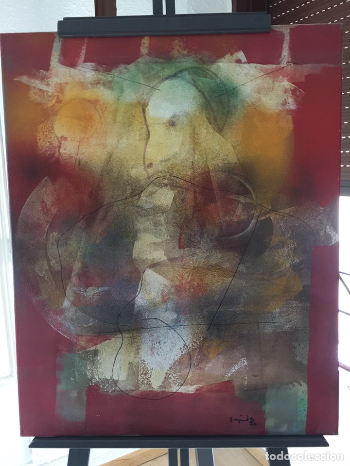 Art: Obra de C. M&eacute;ndez &ldquo;Rojo&rdquo; Cuadro certificado.