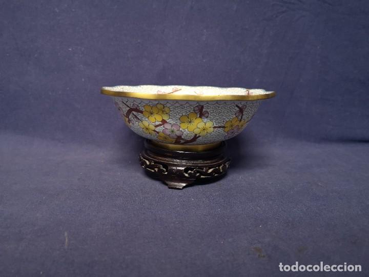 Arte: CENTRO CHINO EN CLOISONNE - Foto 3