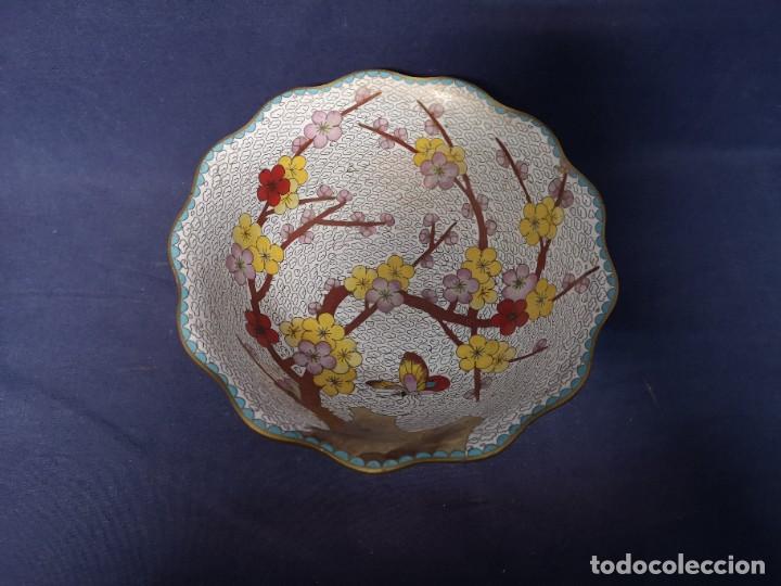 Arte: CENTRO CHINO EN CLOISONNE - Foto 4