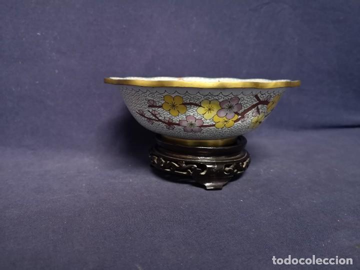 Arte: CENTRO CHINO EN CLOISONNE - Foto 5