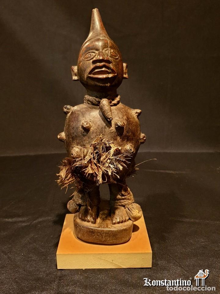 Arte: FETICHE BAKONGO ANTIGUO. 28X10 CMS - Foto 2