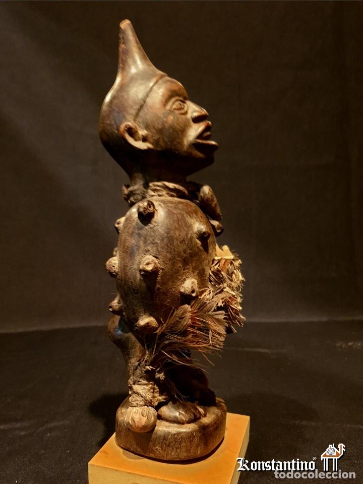 Arte: FETICHE BAKONGO ANTIGUO. 28X10 CMS - Foto 3