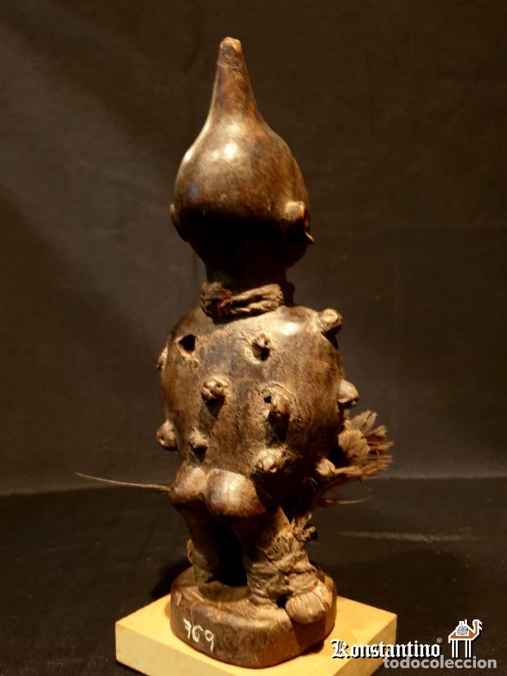 Arte: FETICHE BAKONGO ANTIGUO. 28X10 CMS - Foto 4