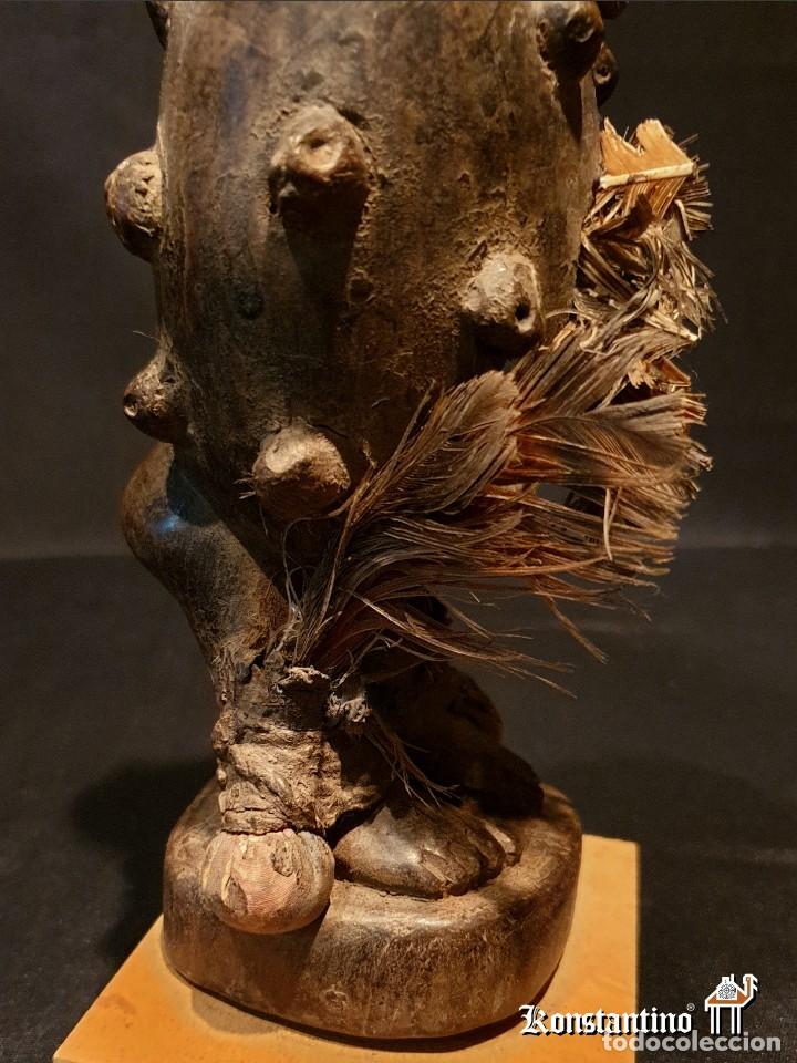 Arte: FETICHE BAKONGO ANTIGUO. 28X10 CMS - Foto 5