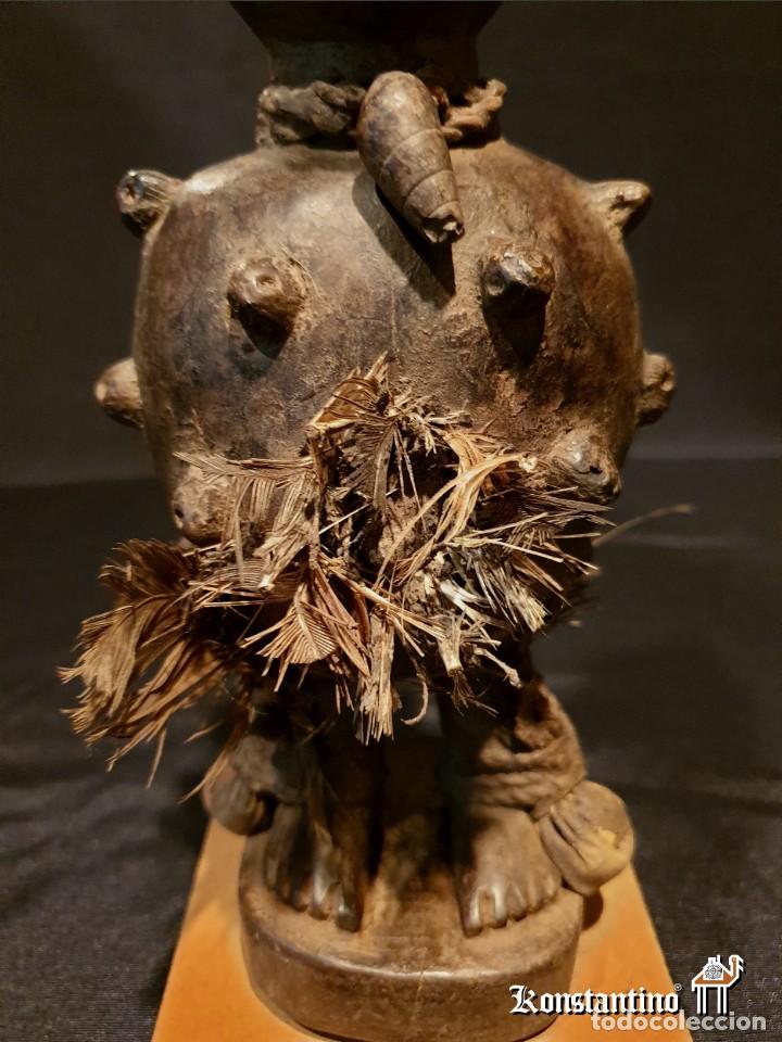 Arte: FETICHE BAKONGO ANTIGUO. 28X10 CMS - Foto 6